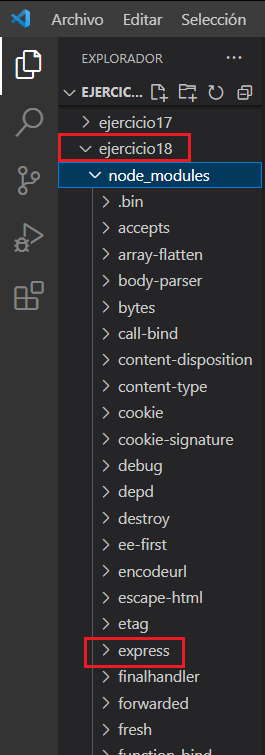 node_modules express node.js