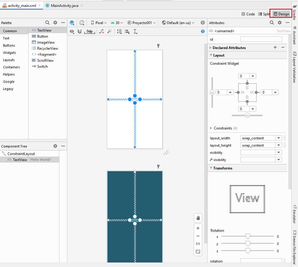 Entorno Android Studio