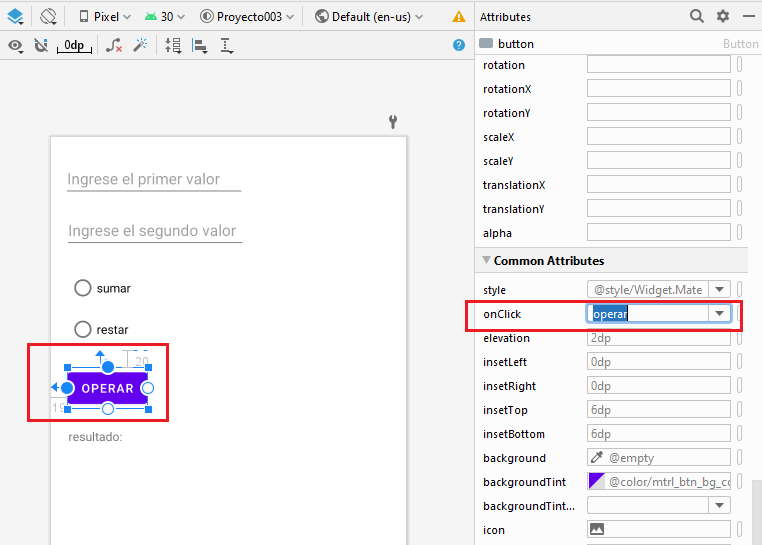 controles android radiogroup y radiobutton