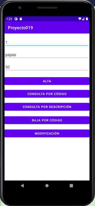 base de datos android