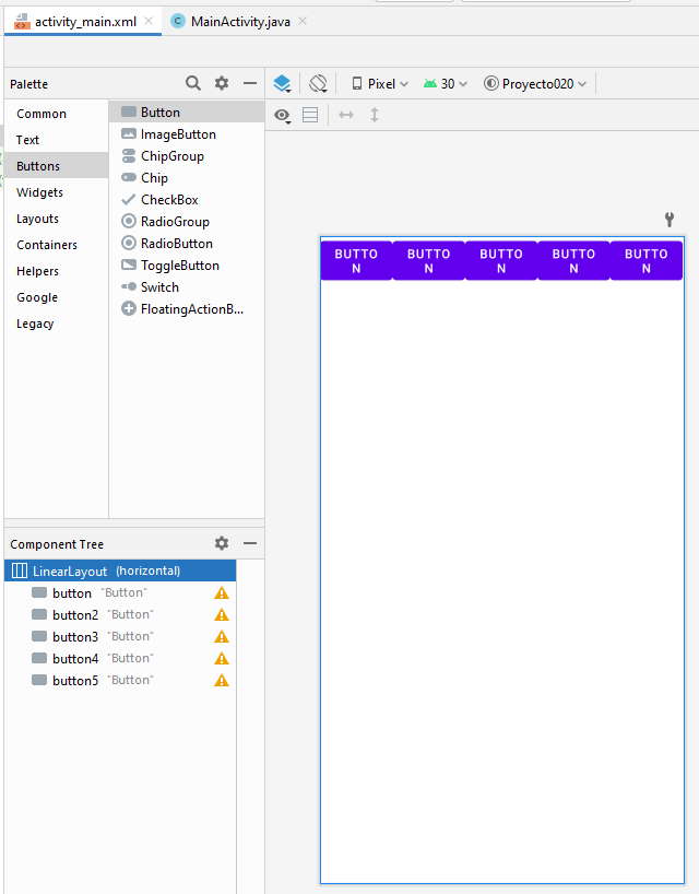 Linear Layout Vertical