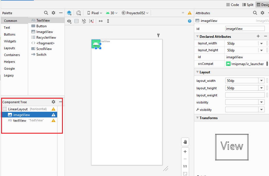 ListView con ImageView y TextView