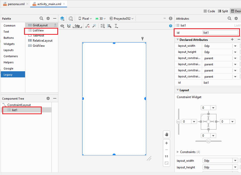 ListView con ImageView y TextView