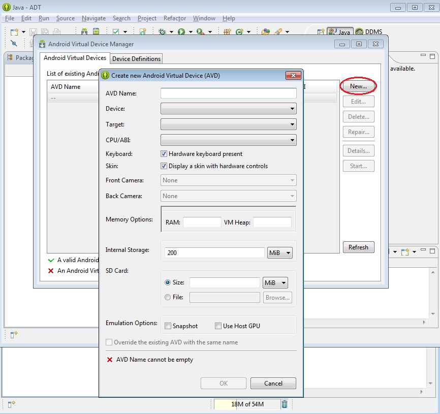 configuracion SDK Android en Eclipse