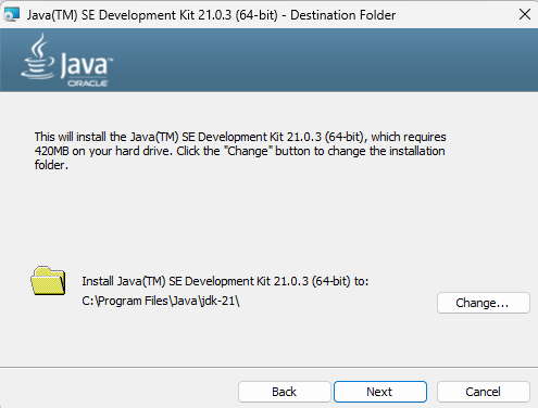 configuración instalación de java