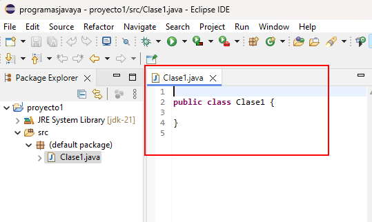 clase java