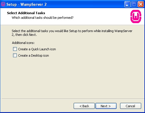 instalación del WampServer con el MySQL