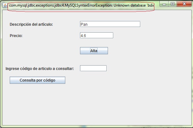 altas consulta mysql desde java