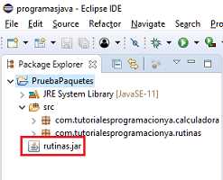 generar archivo Jar Eclipse