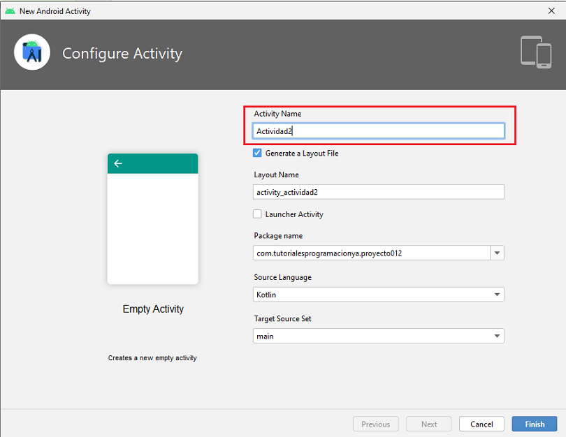 lanzar segundo Activity con parametros