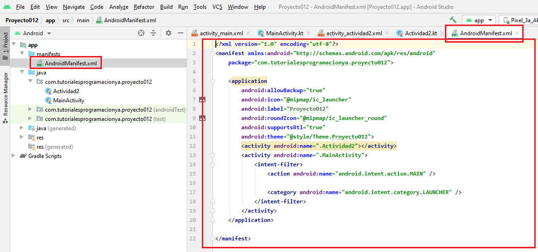 lanzar segundo Activity con parametros