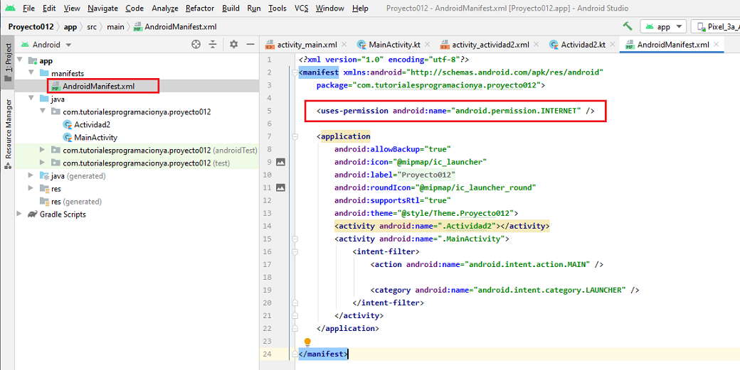 lanzar segundo Activity con parametros