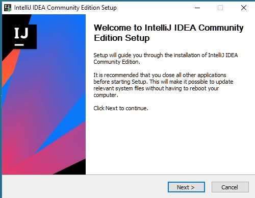 instalación de IntelliJ IDEA