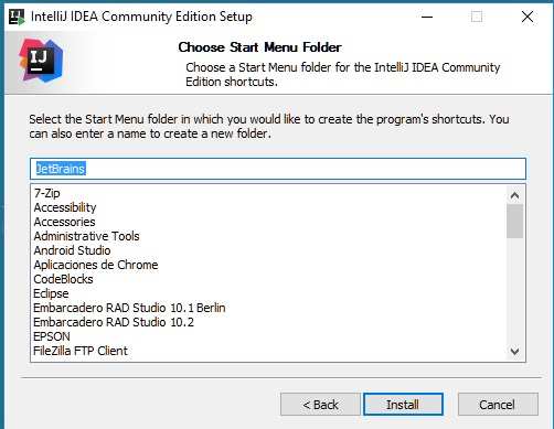 instalación de IntelliJ IDEA