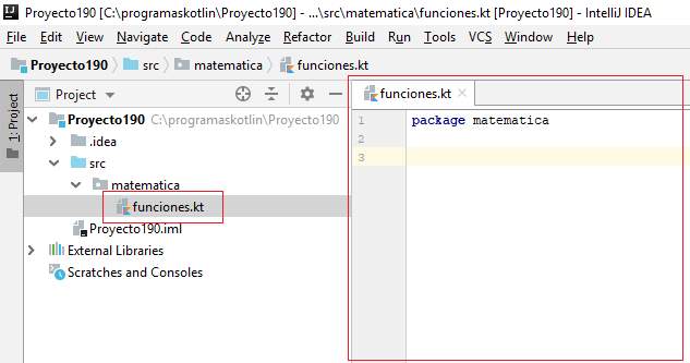 creacion package kotlin