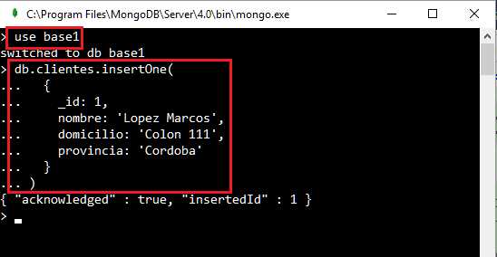 MongoDB insertOne con _id definida por el usuario