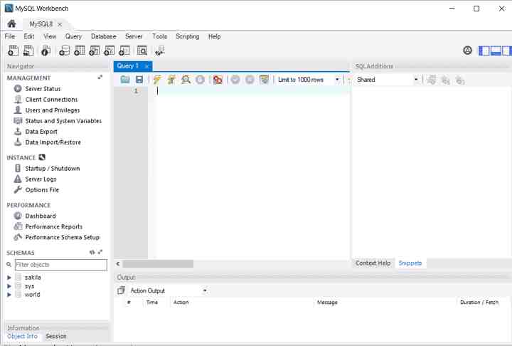 MySQL workbench