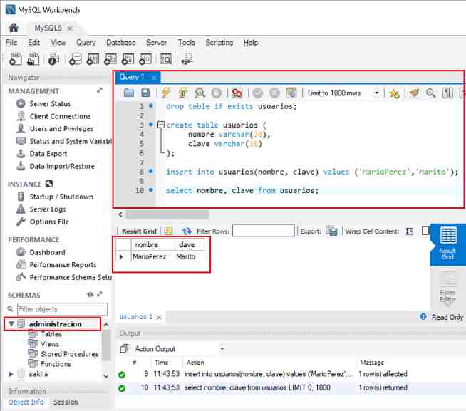 MySQL Workbench insert select