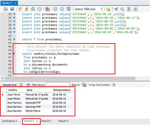 MySQL join con más de una tabla