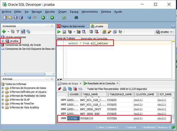 Ejercicios resueltos Crear tablas create table 