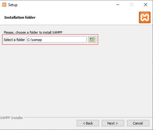 instalación de XAMPP