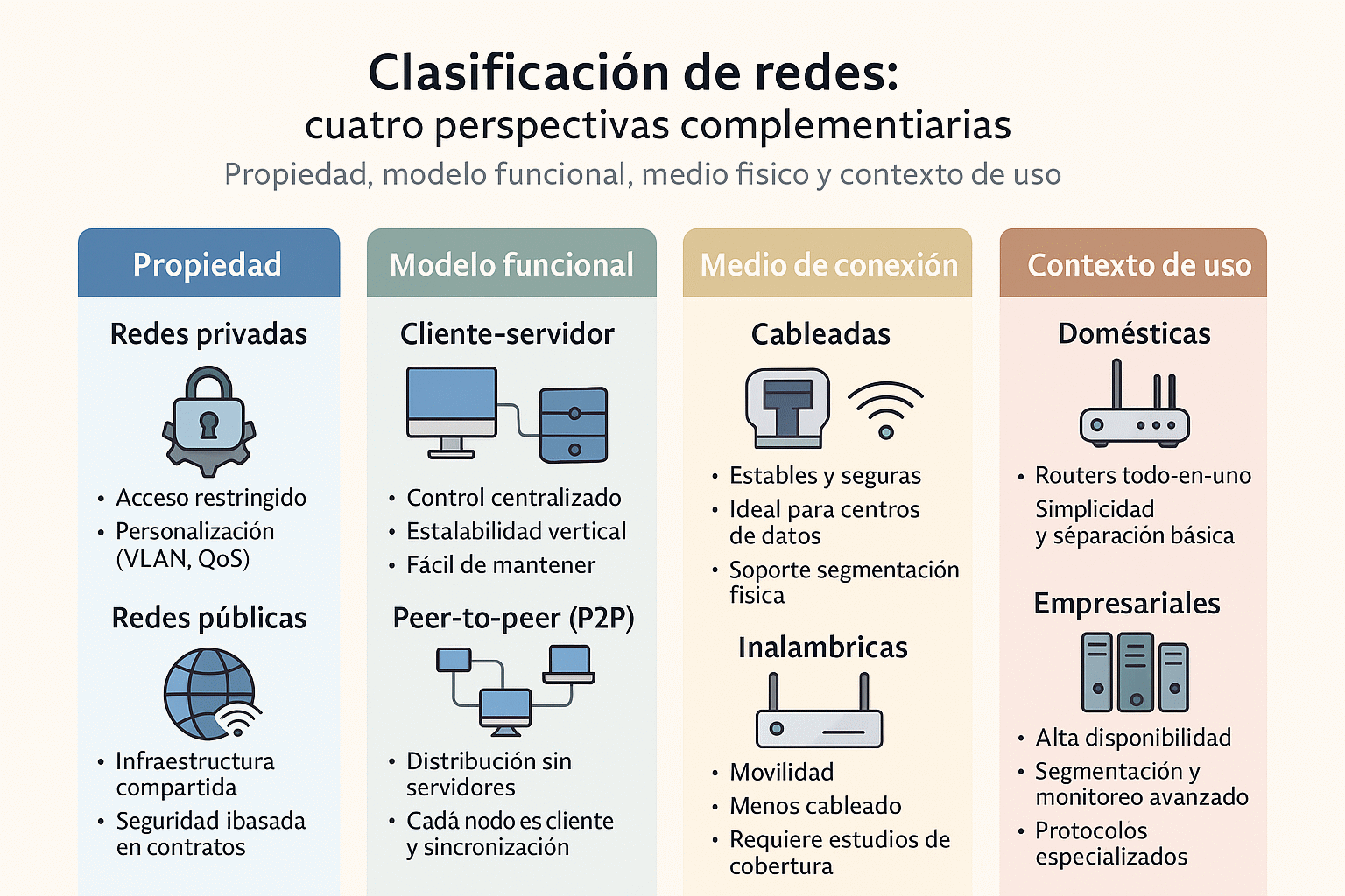 clasificacion de redes