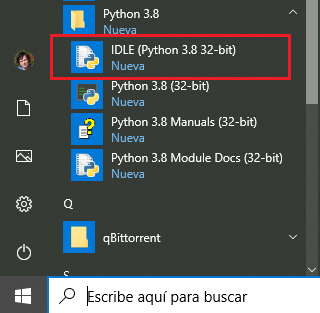 instalación de python