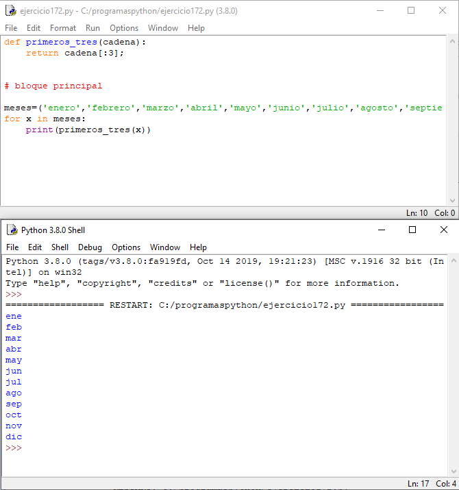 porciones en python - cadenas de caracteres