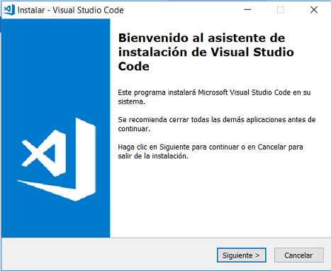 instalación del vscode