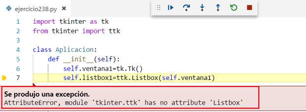 tkinter.ttk Lisbox Label