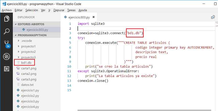 sqlite python