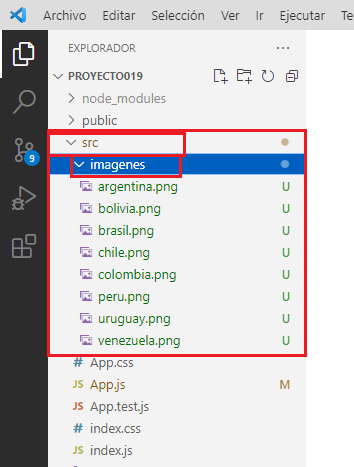 imagenes de banderas en la carpeta src react