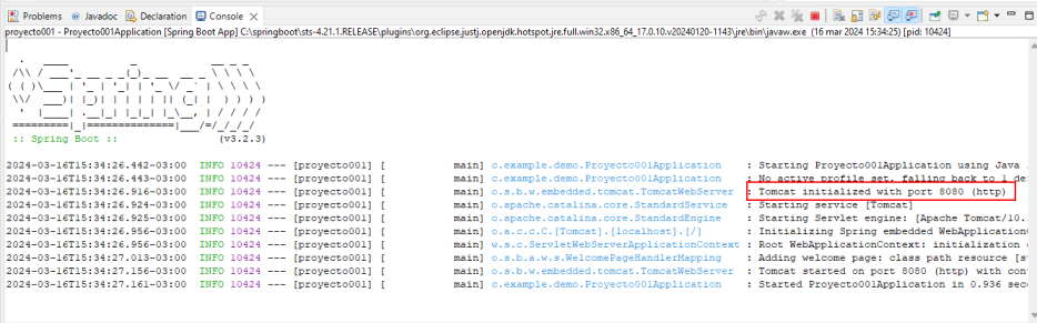 Ejecutar proyecto Spring Boot
