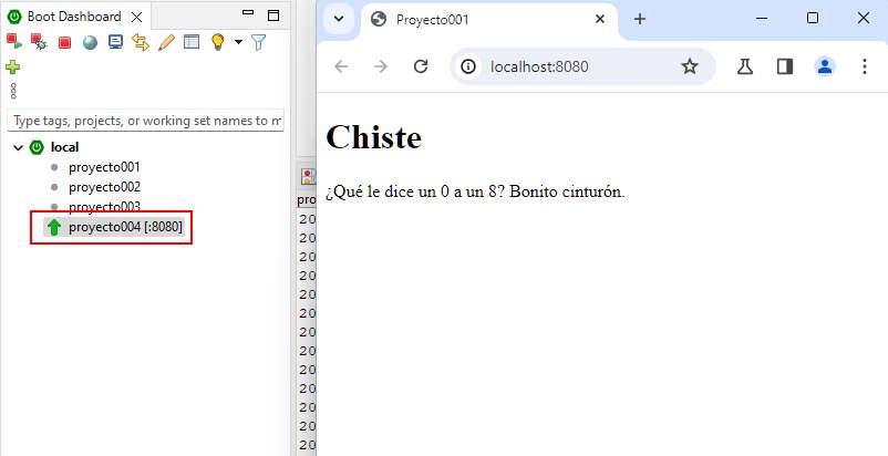 pagina web dinámica con Thymeleaf utilizando MVC y Service