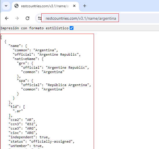 archivo JSON