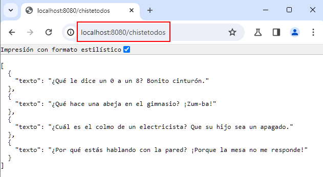 acceso URL retorno API REST