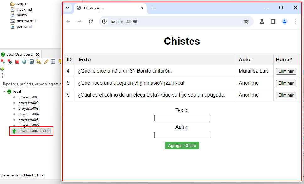aplicación web que accede a los endpoints