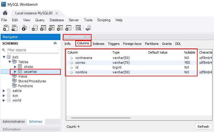 entidad String Data JPA