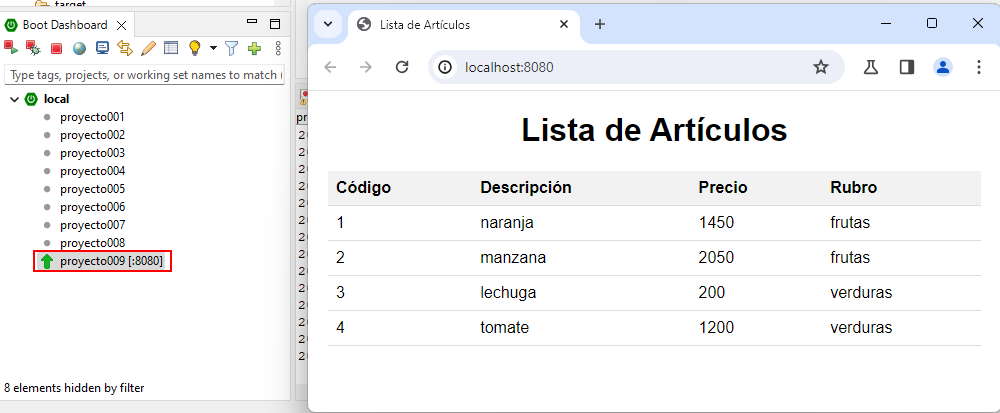 aplicación web que accede a un endpoint