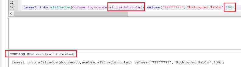 SQLite Browser foreign key