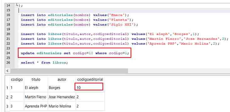 SQLite Browser foreign key on delete on update