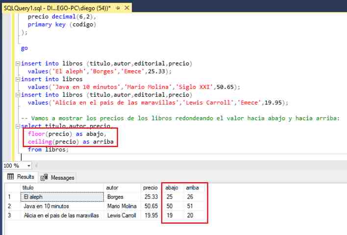 SQL Server Management Studio floor ceilin