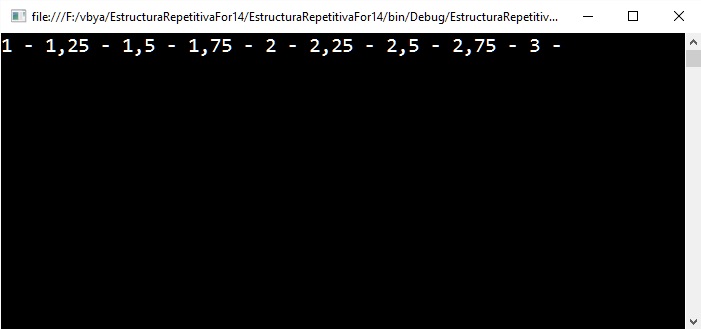 estructura repetitiva For Step...Next